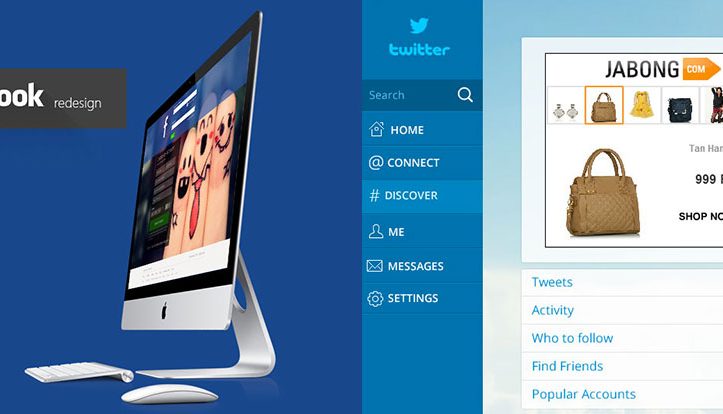 facebook twitter design flat web facebook twitter design flat web