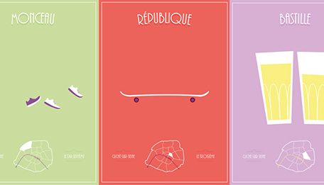 design graphique poster cliché seine