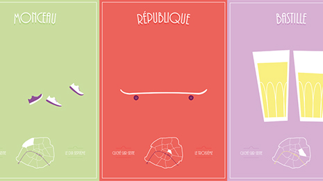 design graphique poster cliché seine