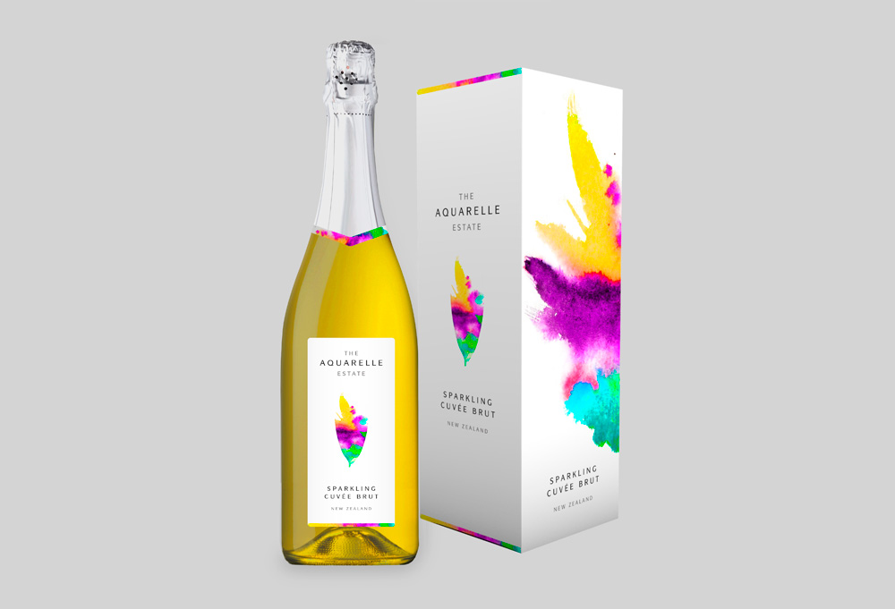 design packaging aquarelle